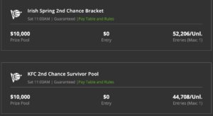 draftkings second chance contest